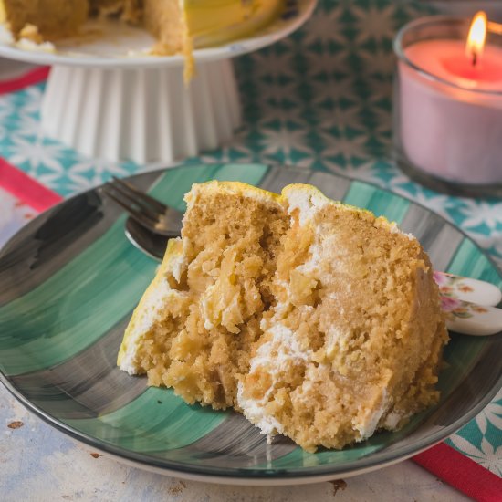 Vegan Orange & Pineapple Cake