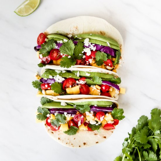 Black Bean Mango Tacos