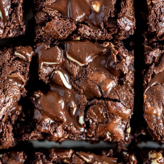 Double Chocolate Mint Brownies