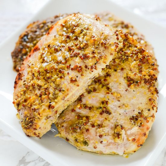 Grainy Mustard Pork Chops