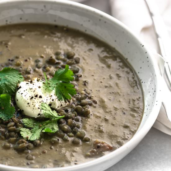 Lentil Bone Broth Soup