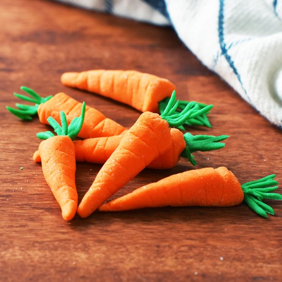 easy Fondant Carrots