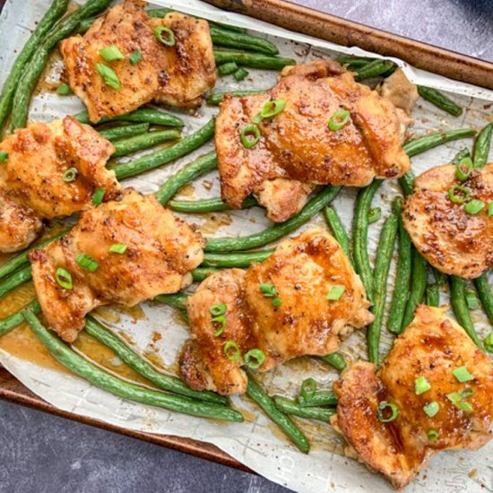 Baked Chicken & Green Beans