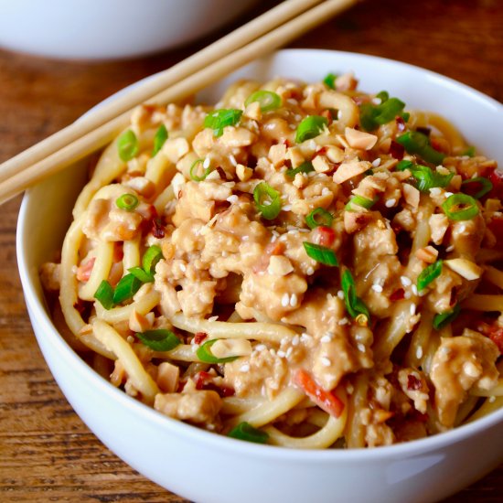 Dan Dan Noodles with Chicken