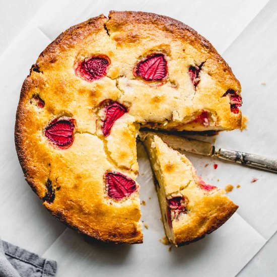 Strawberry Ricotta Cake