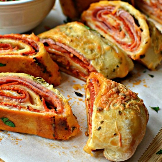 Ham and Pepperoni Stromboli