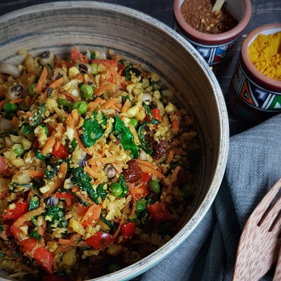 spicy cauliflower rice