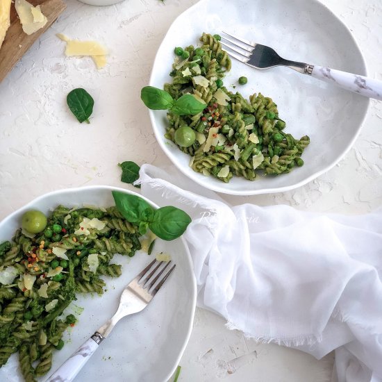 Healthy Green Goddess pasta