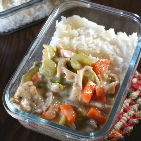 Creamy chicken rice