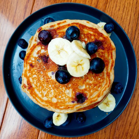 Blueberry Banana Buttermilk Pancake