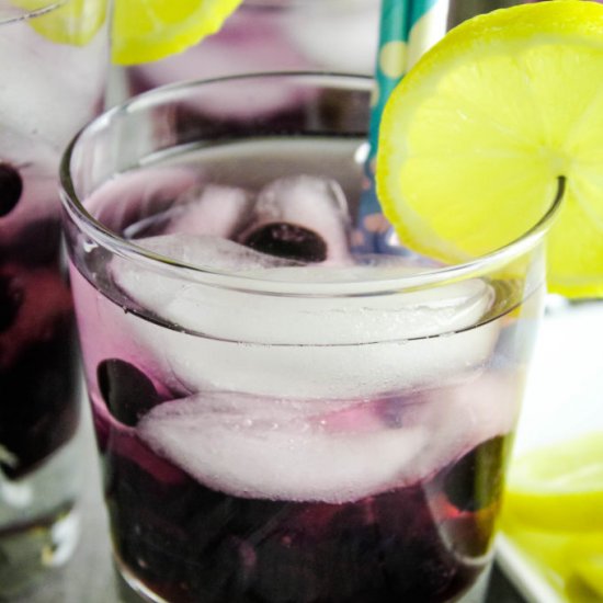 Blueberry Infused Lemon Water