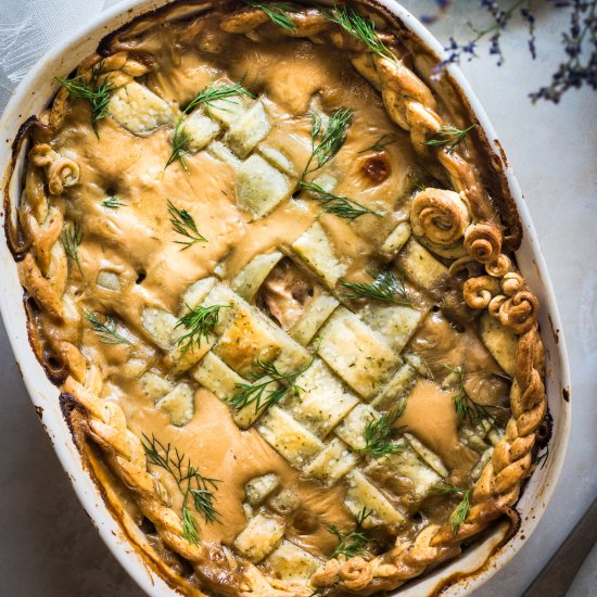 Pork Stroganoff Pot Pie