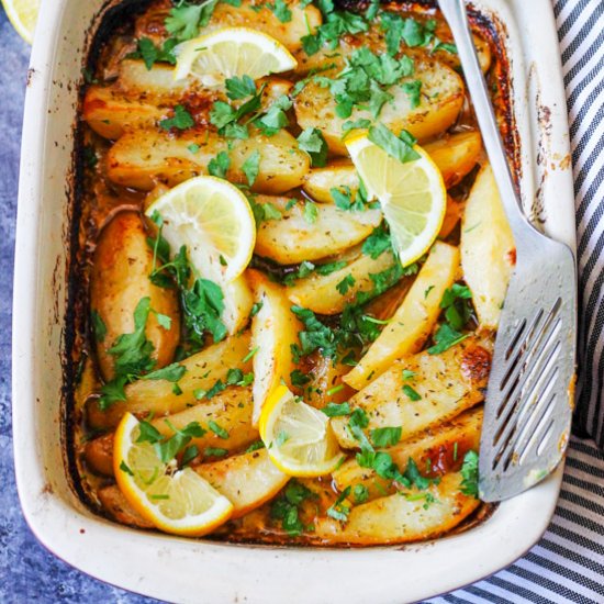 Greek Lemon Potatoes