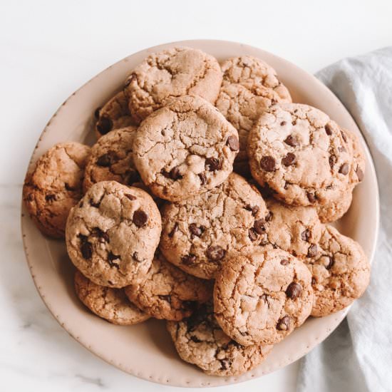 Vegan Easy Chocolate Chip Cookies