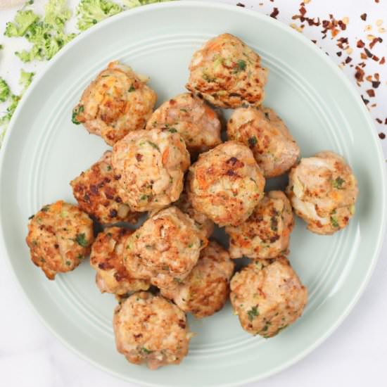 Veggie Loaded Turkey Meatballs