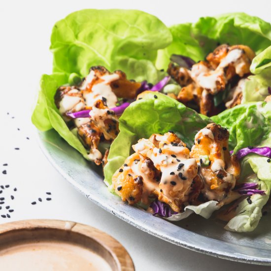 Crunchy Cauliflower Lettuce Wraps