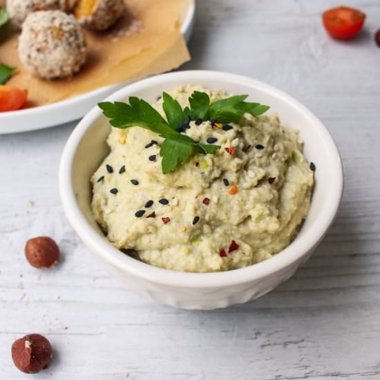 Edamame and Artichoke Hummus