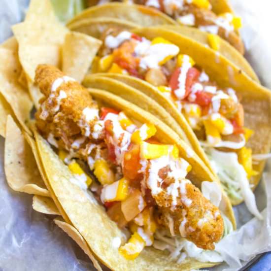 Beer Battered Crispy Fish Tacos