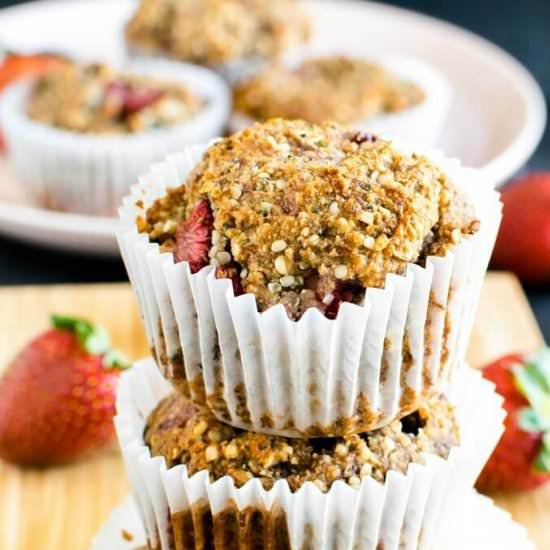 Strawberry Jam Protein Muffins