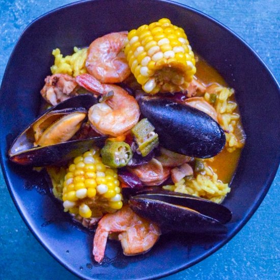 Cajun Seafood and Rice