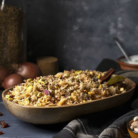 Lebanese Rice and Lentil Pilaf