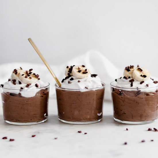 Chocolate Banana Cheesecake Pudding