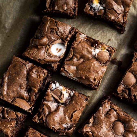 Cadbury Creme Egg Brownies