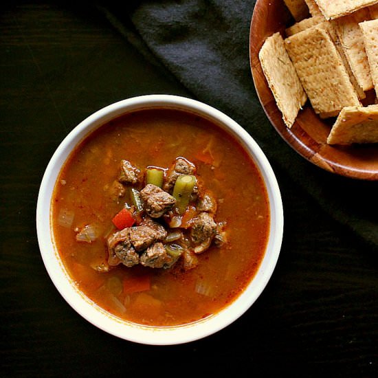 Low Carb Beef Vegetable Soup