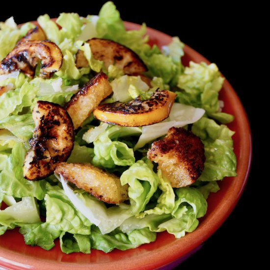 Fried Lemon Caesar Salad