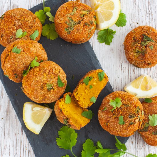 Lentil and Sweet Potato Croquettes