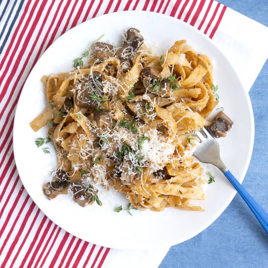 Mushroom + Thyme Pasta