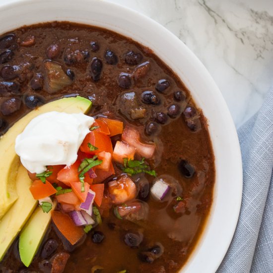 Instant Pot Black Bean Soup