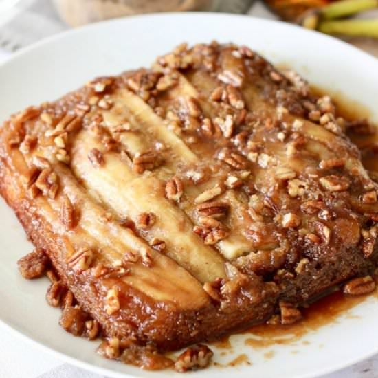 Bananas Foster Upside Down Cake