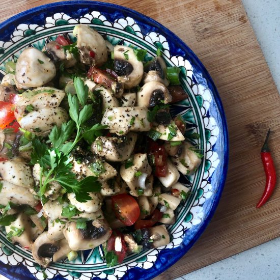 Raw Mushroom Salad