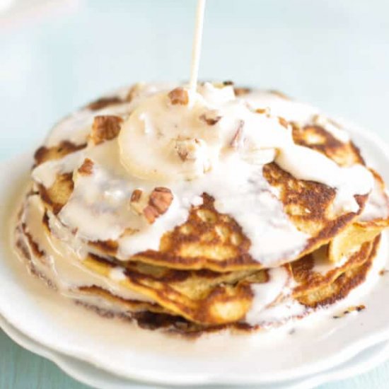 Flourless Oatmeal Banana Pancakes