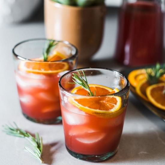 Blood Orange-Rosemary Margarita