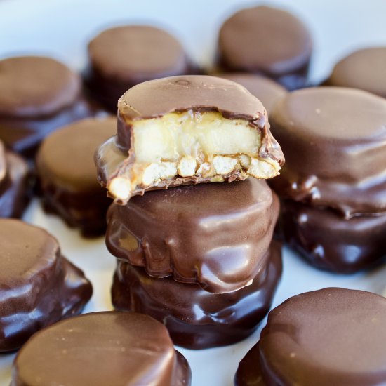 Chocolate Peanut Butter Banana Bites