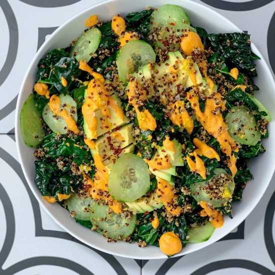 Kale & Crispy Quinoa Salad