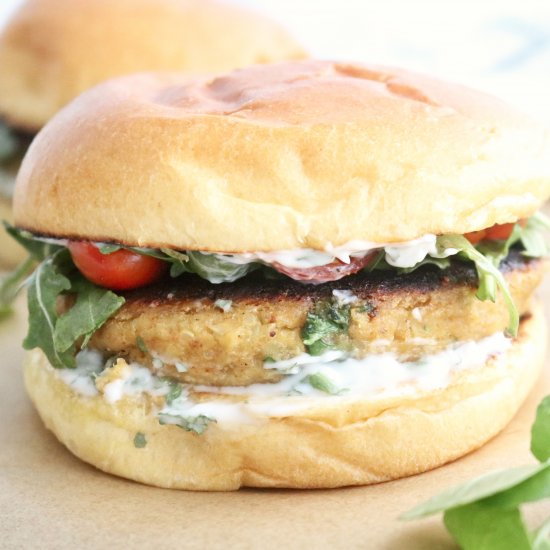 Chickpea Cauliflower Burger