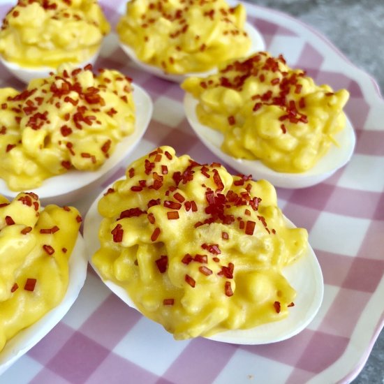 April Fools Deviled Eggs