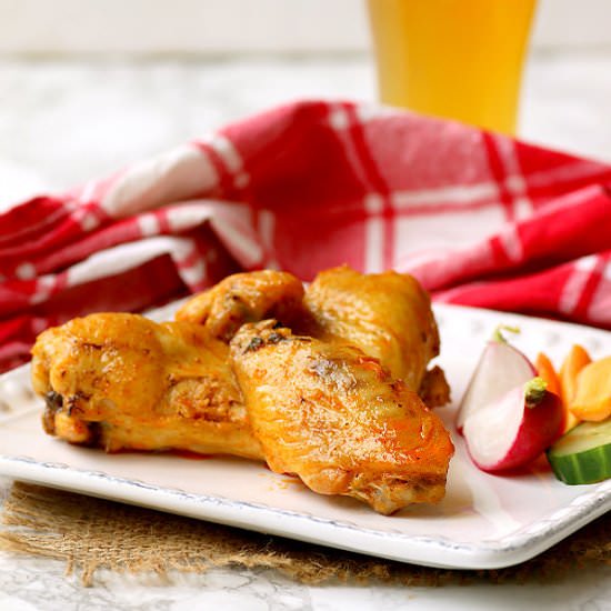 Crispy Baked Hot Wings