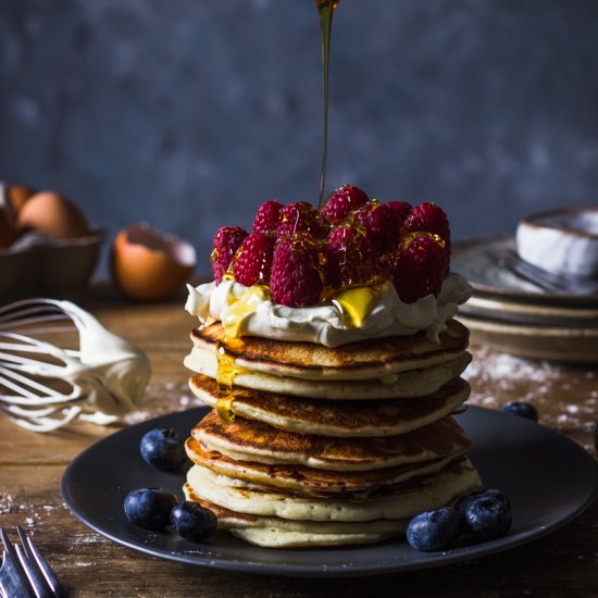 Blueberry pancakes