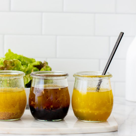 3 Easy Salad Dressings