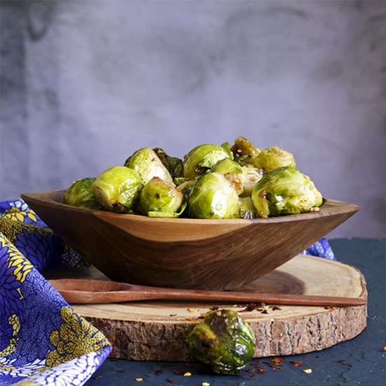 Spicy Roasted Brussels Sprouts