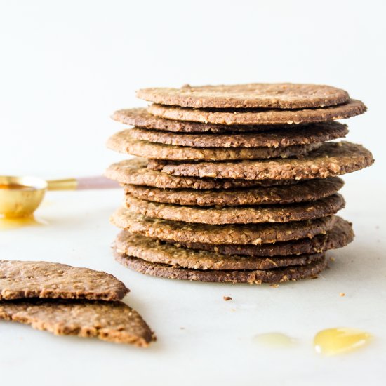 Honey Oat Crackers