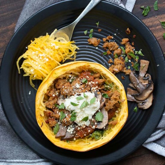 Low Carb Spaghetti Squash Bowls