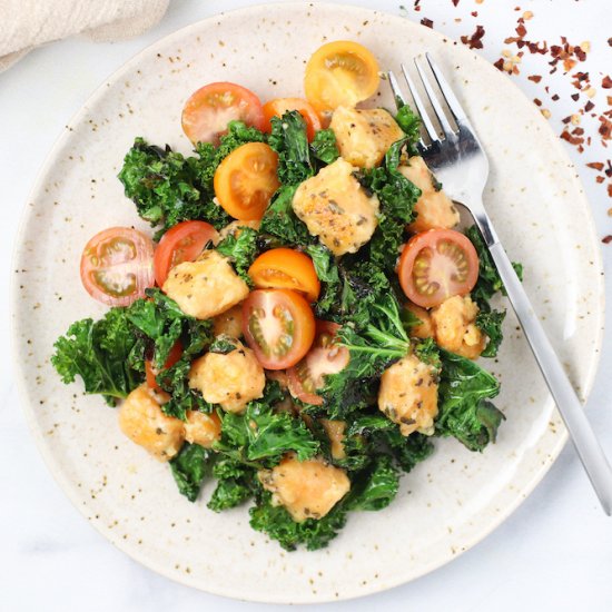 Sweet Potato Gnocchi & Sauteed Kale