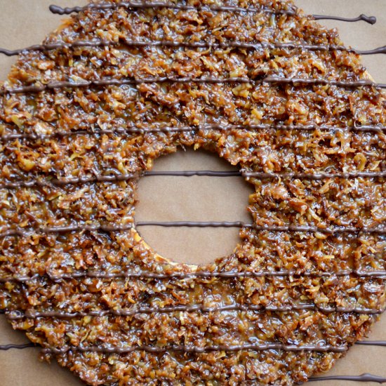 Giant Samoas Cookie Cake