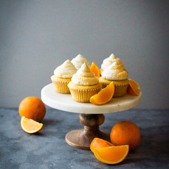 Orange Vanilla Cream Cupcakes