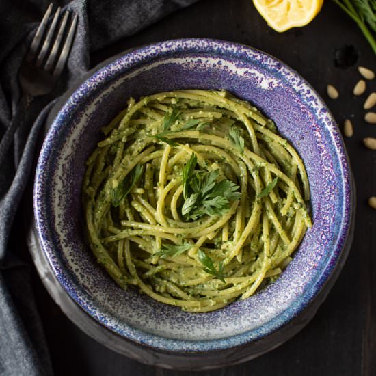 Vegan Carrot Top Pesto